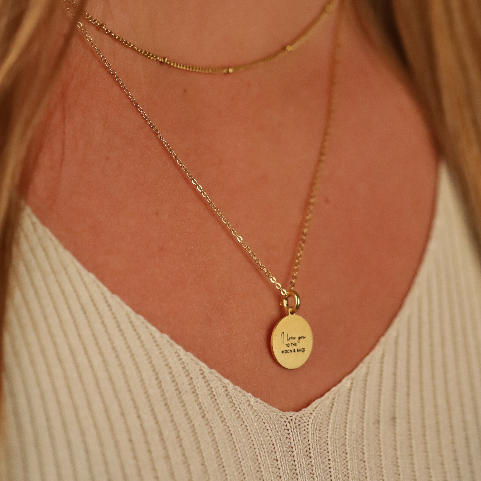 I LOVE YOU TO THE MOON AND BACK PENDANT - Inspiration Co.