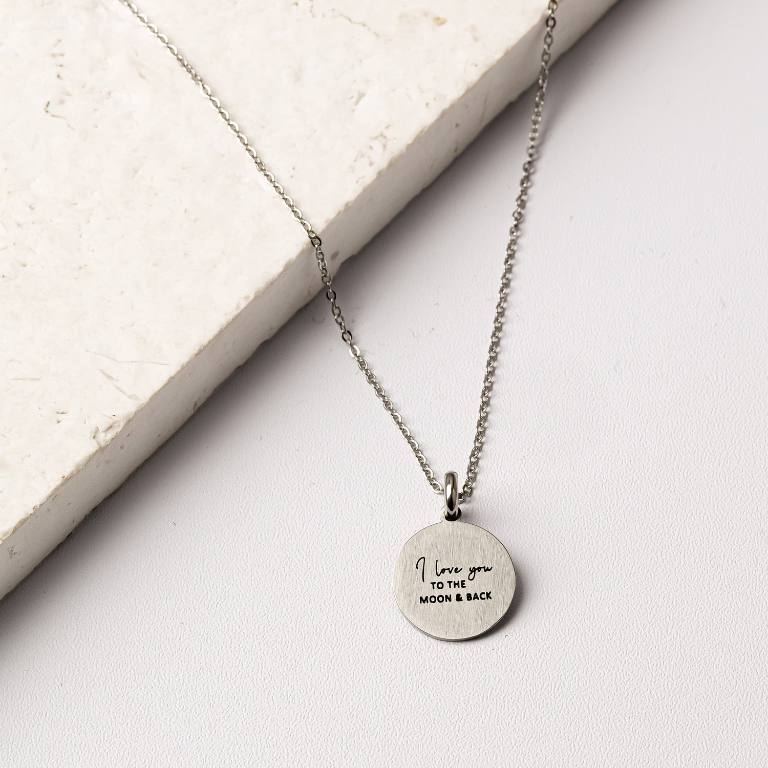 I LOVE YOU TO THE MOON AND BACK PENDANT - Inspiration Co.