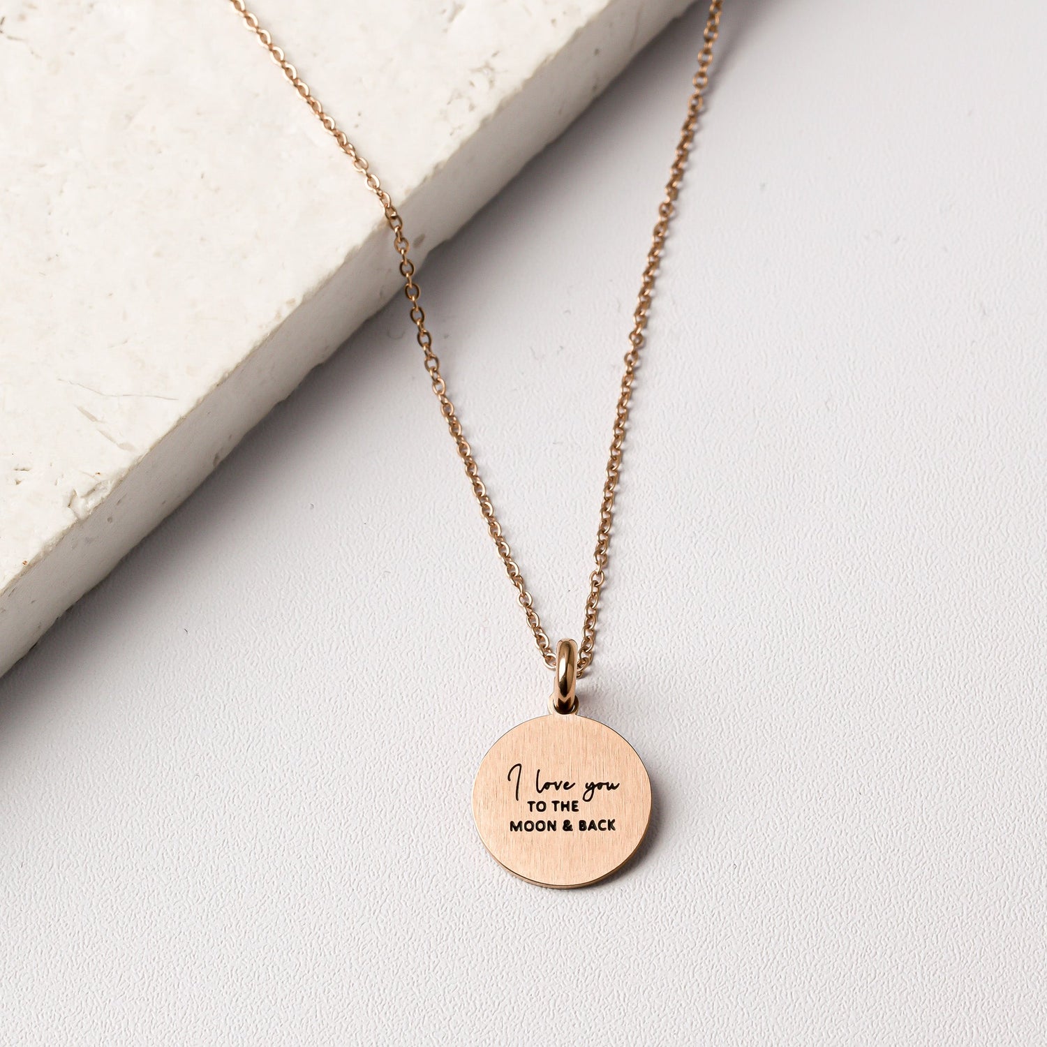 I LOVE YOU TO THE MOON AND BACK PENDANT - Inspiration Co.