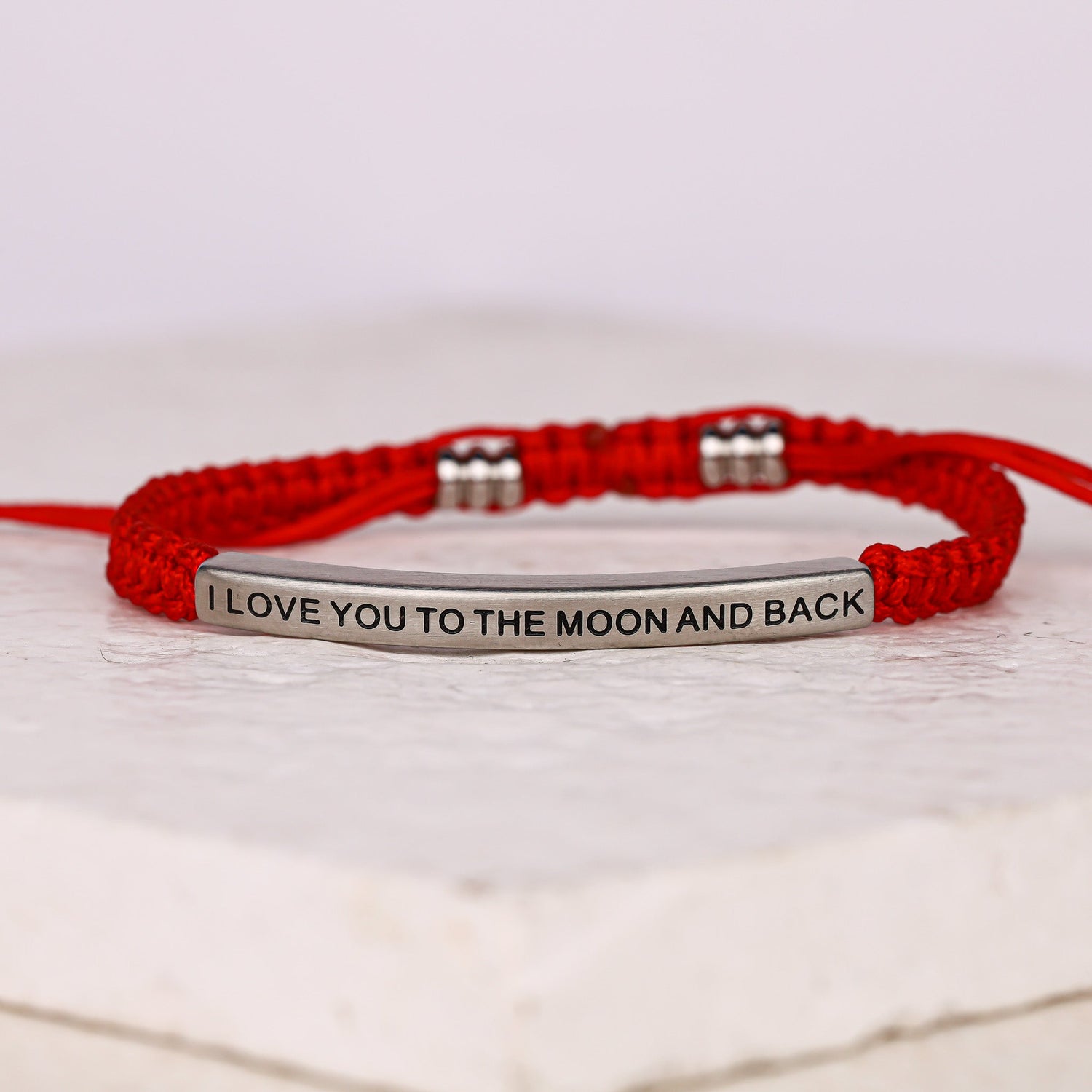 I LOVE YOU TO THE MOON AND BACK ROPE BRACELET - Inspiration Co.