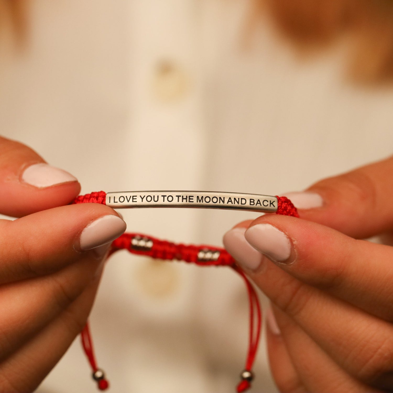 I LOVE YOU TO THE MOON AND BACK ROPE BRACELET - Inspiration Co.