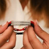 I LOVE YOU TO THE MOON AND BACK ROPE BRACELET - Inspiration Co.