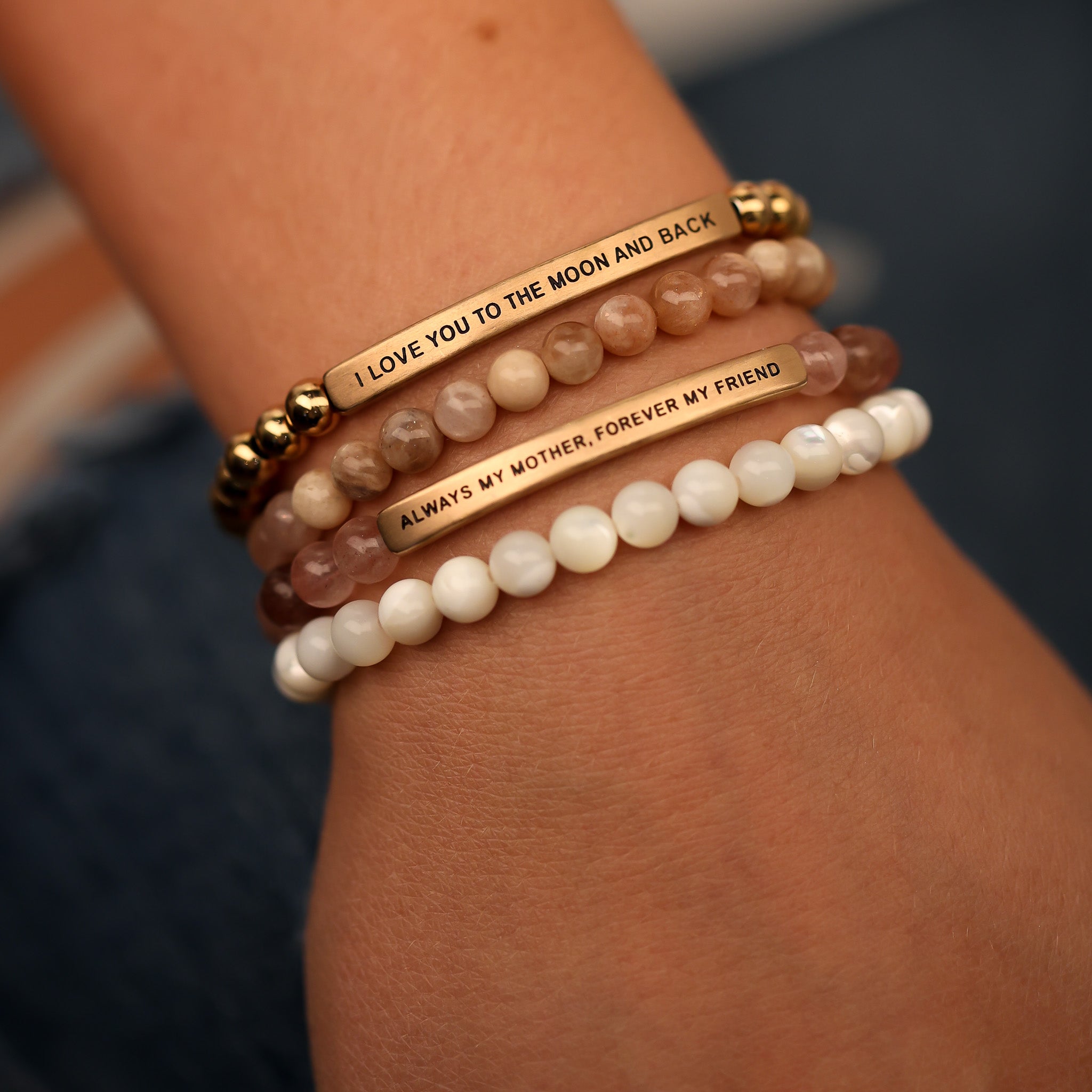 I love you to the moon and back bracelet rose gold deals