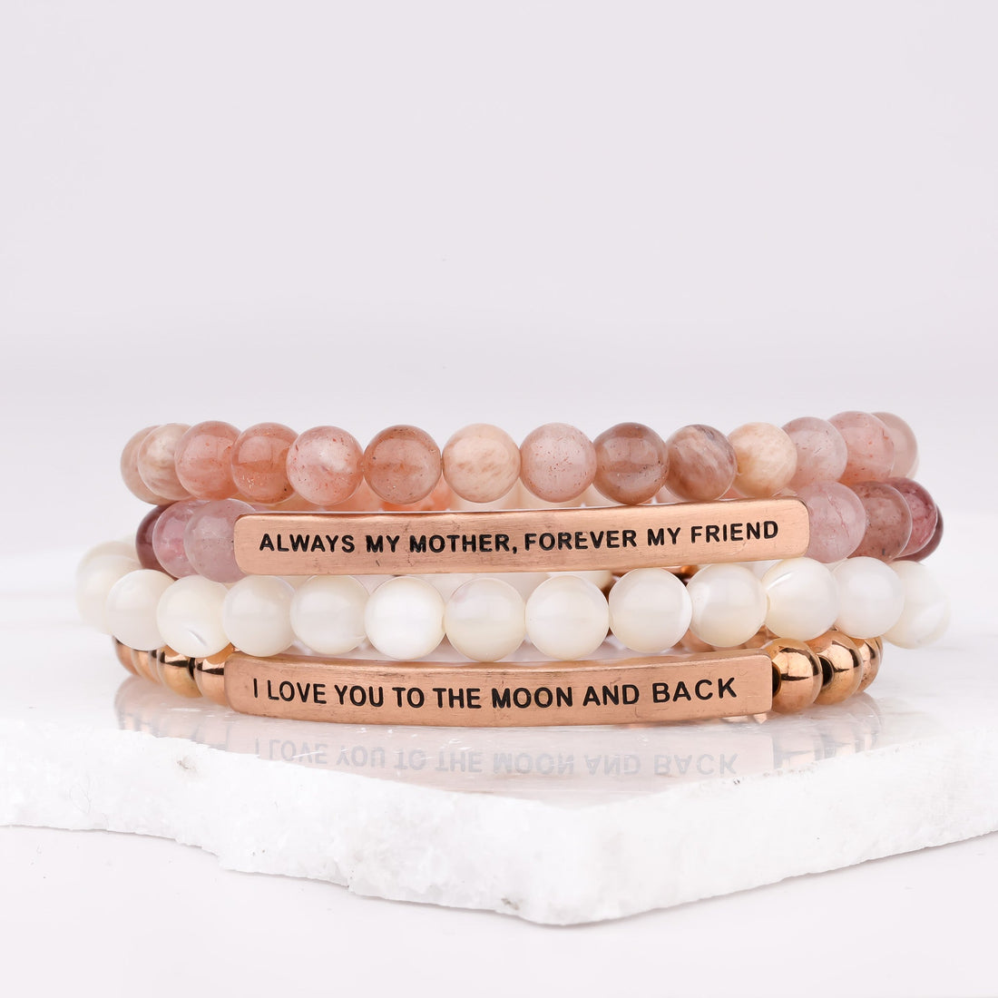 I LOVE YOU TO THE MOON GIFT SET - ROSE GOLD - Inspiration Co.