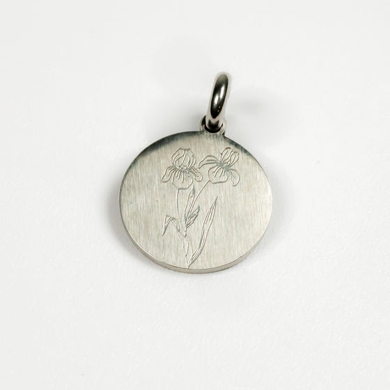 IRIS BIRTH-FLOWER PENDANT - Inspiration Co.