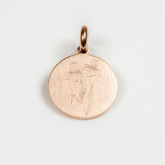 IRIS BIRTH-FLOWER PENDANT - Inspiration Co.