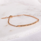 KIND HEART - FIERCE MIND - BRAVE SPIRIT - DAINTY CHAIN BRACELET - Inspiration Co.