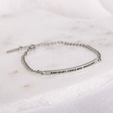 KIND HEART - FIERCE MIND - BRAVE SPIRIT - DAINTY CHAIN BRACELET - Inspiration Co.