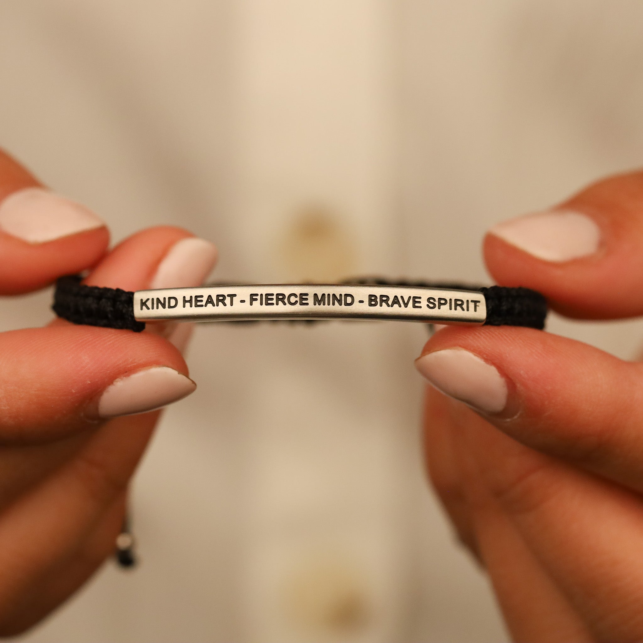 KIND HEART - FIERCE MIND - BRAVE SPIRIT ROPE BRACELET - Inspiration Co.