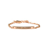 LOVED AND BLESSED - KIDS CHAIN BRACELET - Inspiration Co.