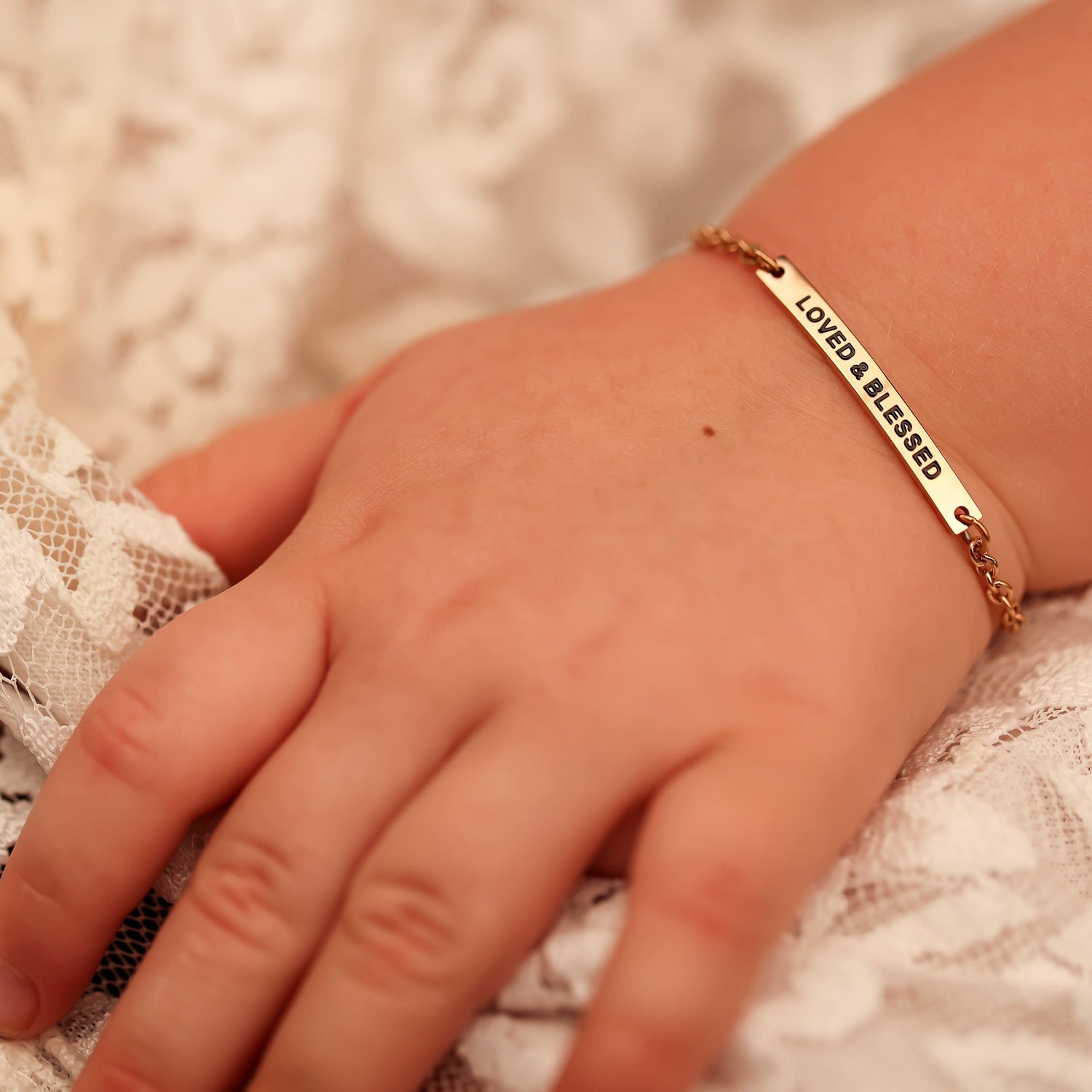 LOVED AND BLESSED - KIDS CHAIN BRACELET - Inspiration Co.