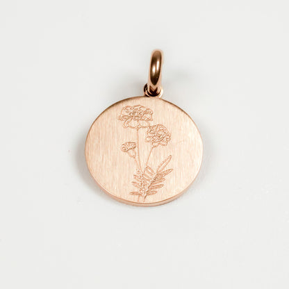 MARIGOLD BIRTH-FLOWER PENDANT - Inspiration Co.