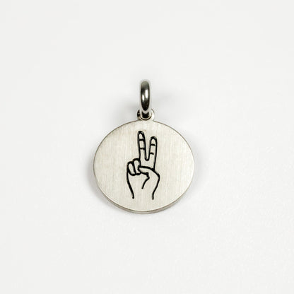 PEACE SIGN PENDANT - Inspiration Co.