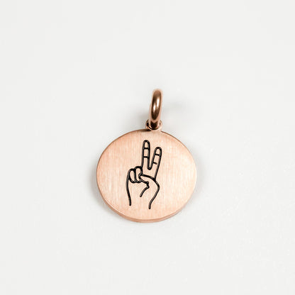 PEACE SIGN PENDANT - Inspiration Co.