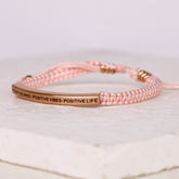 POSITIVE MIND - POSITIVE LIFE - POSITIVE VIBES ROPE BRACELET - Inspiration Co.