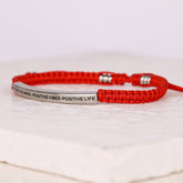 POSITIVE MIND - POSITIVE LIFE - POSITIVE VIBES ROPE BRACELET - Inspiration Co.