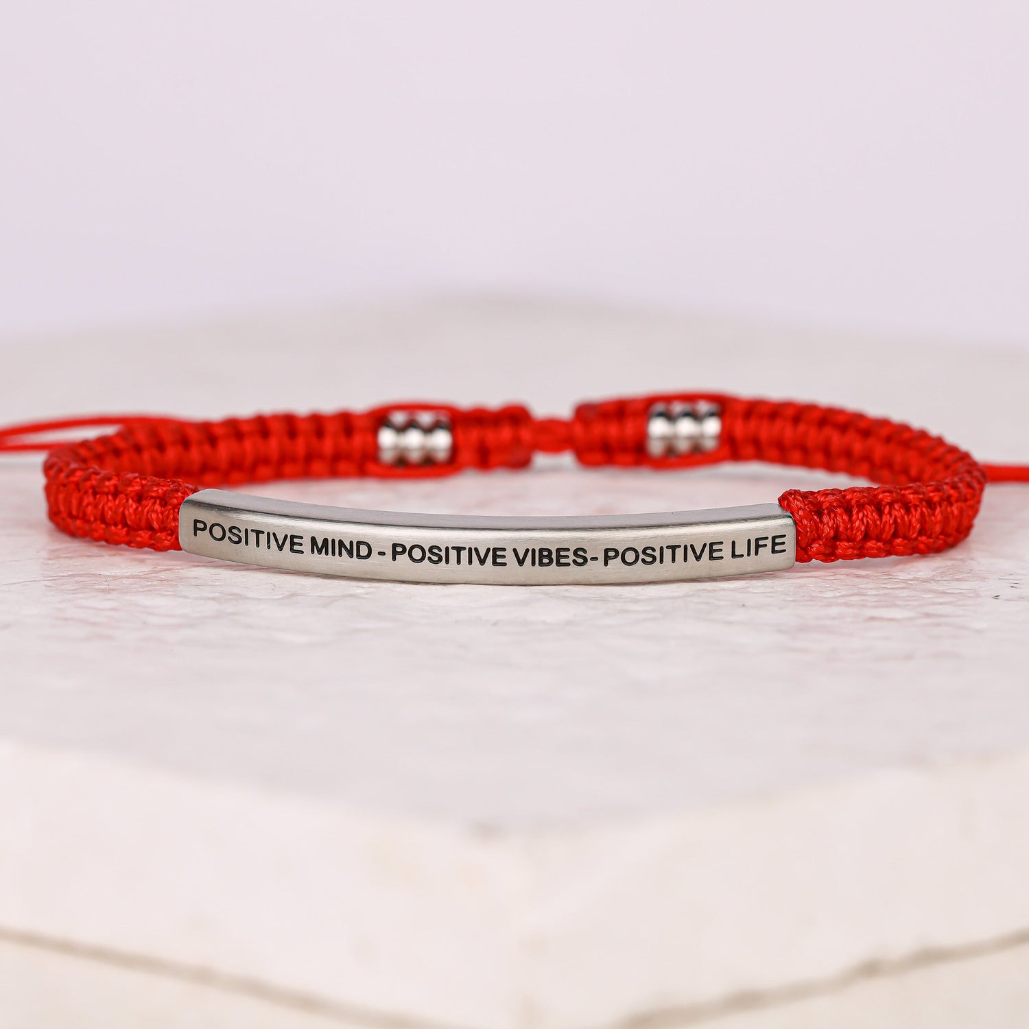 POSITIVE MIND - POSITIVE LIFE - POSITIVE VIBES ROPE BRACELET - Inspiration Co.