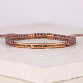 POSITIVE MIND - POSITIVE LIFE - POSITIVE VIBES ROPE BRACELET - Inspiration Co.