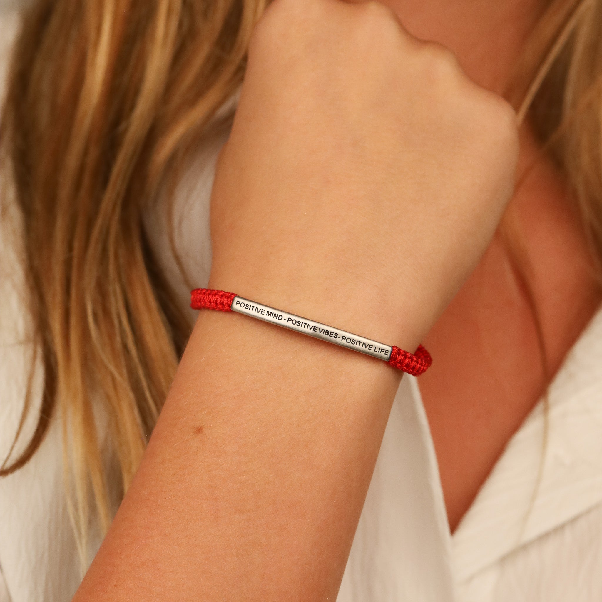 POSITIVE MIND - POSITIVE LIFE - POSITIVE VIBES ROPE BRACELET - Inspiration Co.