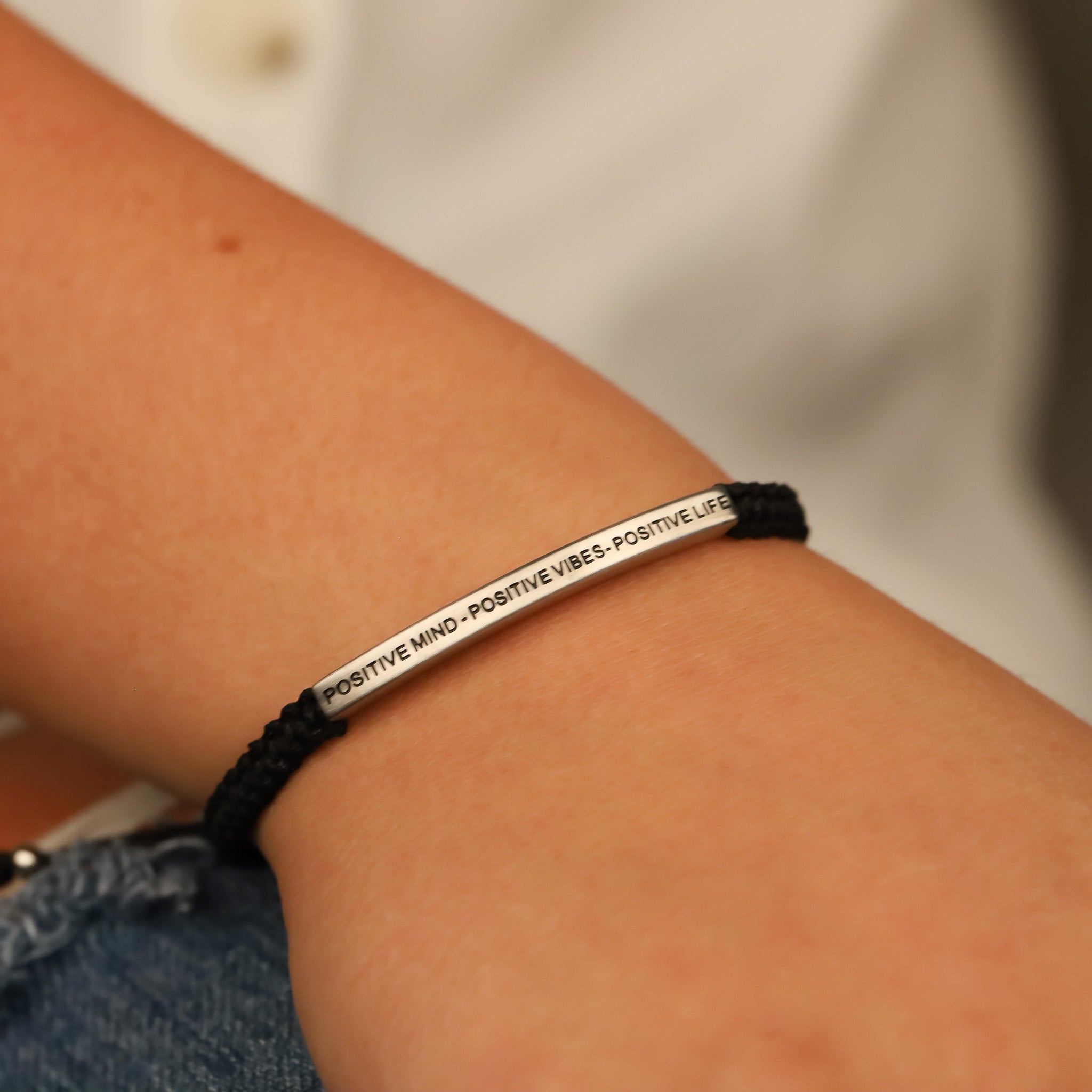 POSITIVE MIND - POSITIVE LIFE - POSITIVE VIBES ROPE BRACELET - Inspiration Co.