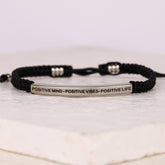 POSITIVE MIND - POSITIVE LIFE - POSITIVE VIBES ROPE BRACELET - Inspiration Co.