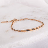 POSITIVE MIND - POSITIVE VIBES - POSITIVE LIFE - DAINTY CHAIN BRACELET - Inspiration Co.