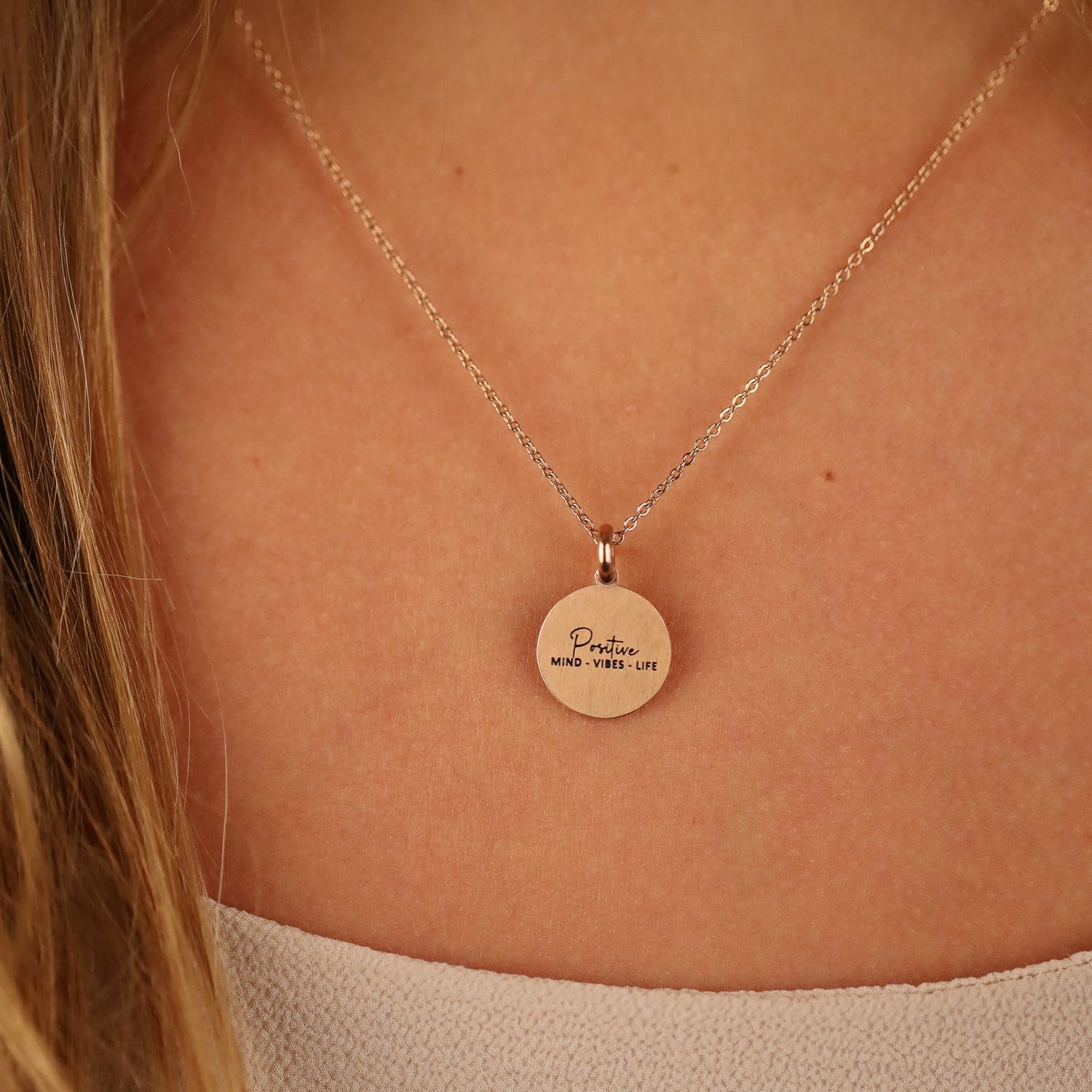 POSITIVE MIND, POSITIVE VIBES, POSITIVE LIFE PENDANT - Inspiration Co.