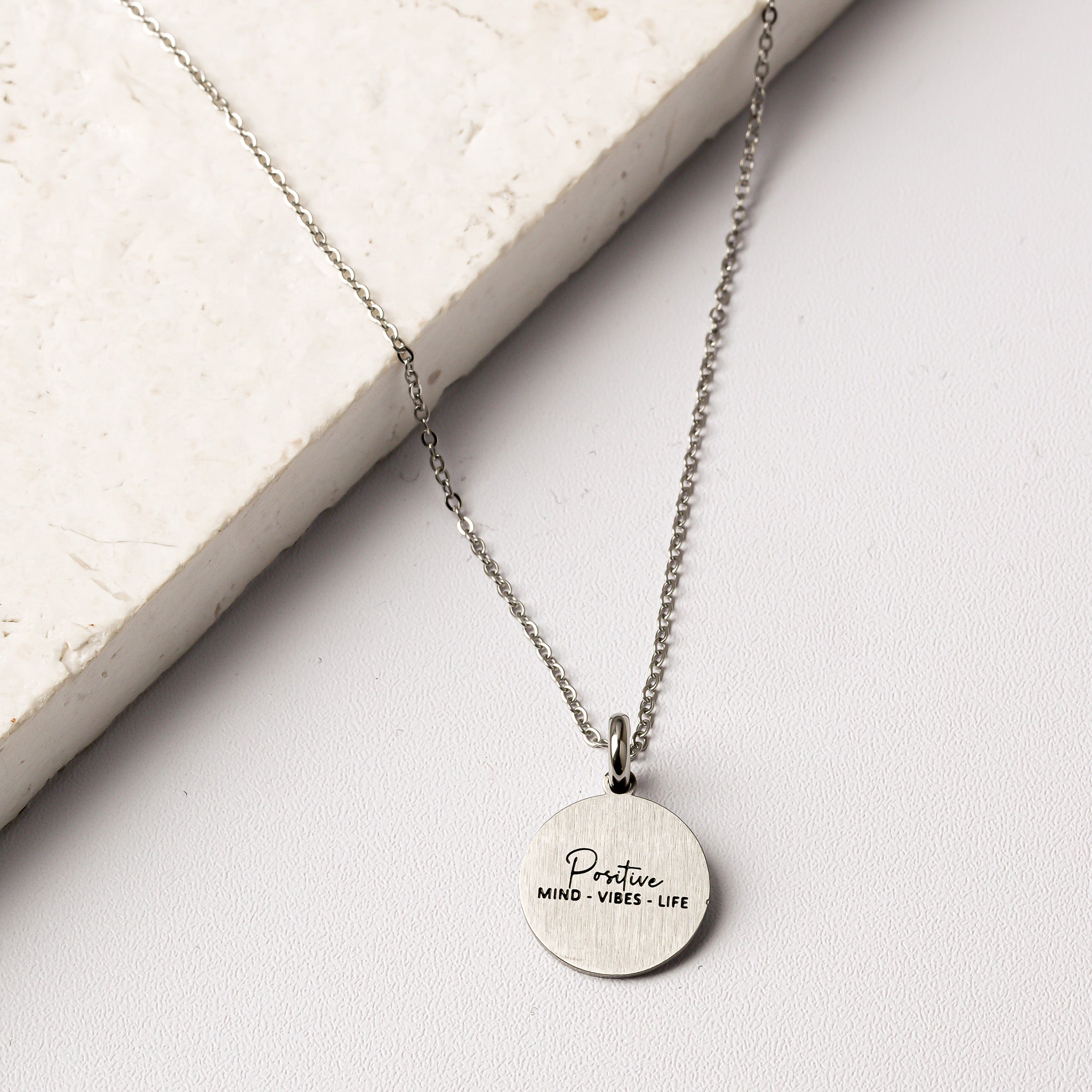 POSITIVE MIND, POSITIVE VIBES, POSITIVE LIFE PENDANT - Inspiration Co.