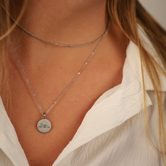 POSITIVE MIND, POSITIVE VIBES, POSITIVE LIFE PENDANT - Inspiration Co.