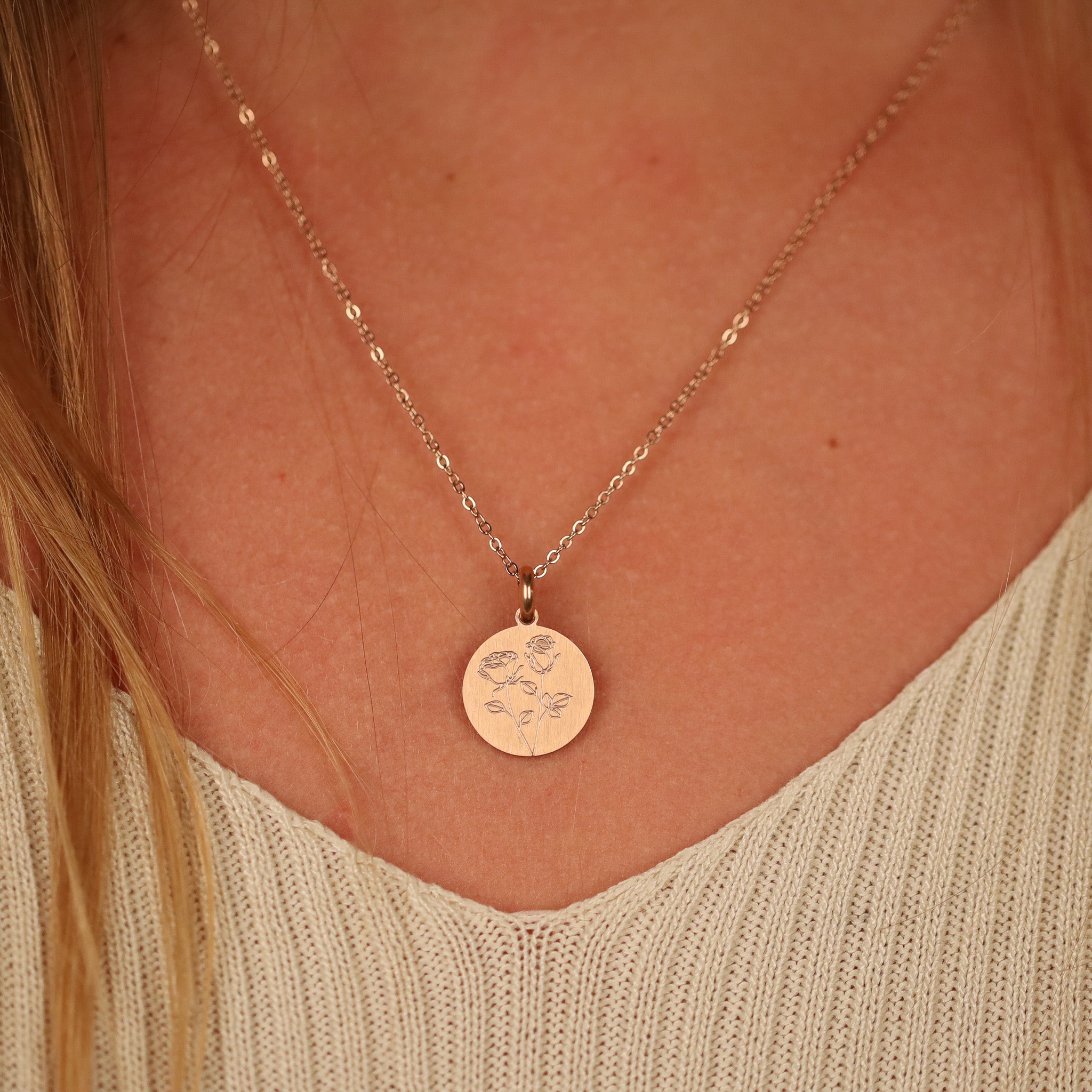 ROSE BIRTH-FLOWER PENDANT - Inspiration Co.