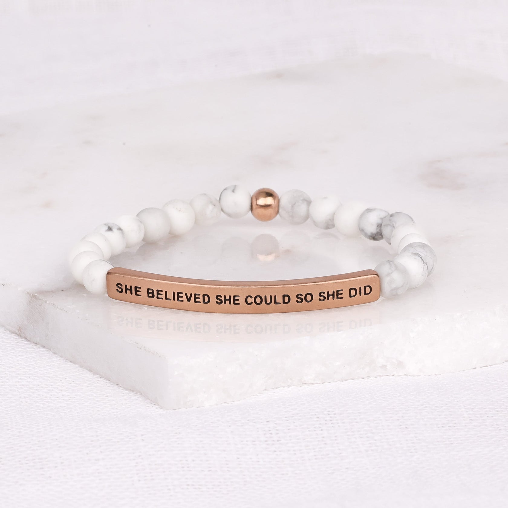 Inspire Me Bracelets She Believed She Could So She Did