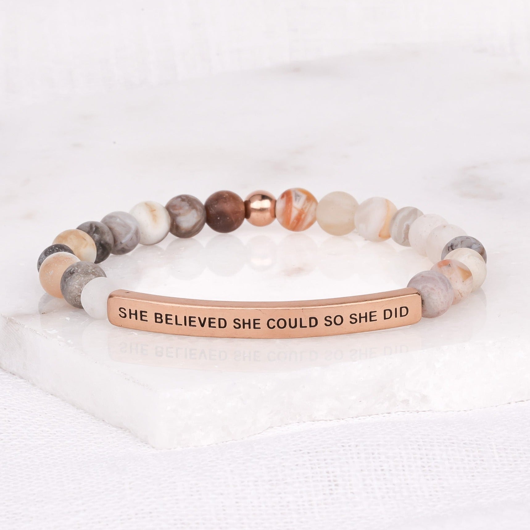 Inspire Me Bracelets She Believed She Could So She Did