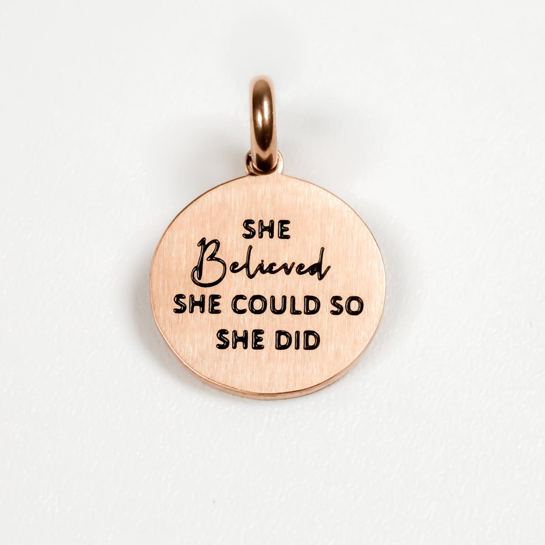 SHE BELIEVED SHE COULD SO SHE DID PENDANT - Inspiration Co.