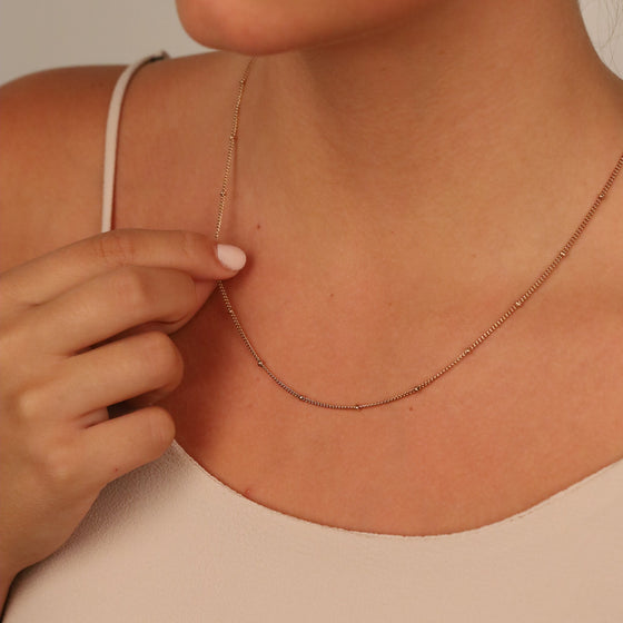 STUDDED CHAIN NECKLACE - Inspiration Co.