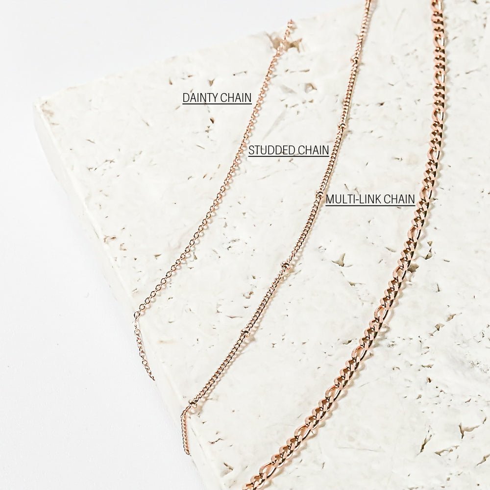 STUDDED CHAIN NECKLACE - Inspiration Co.