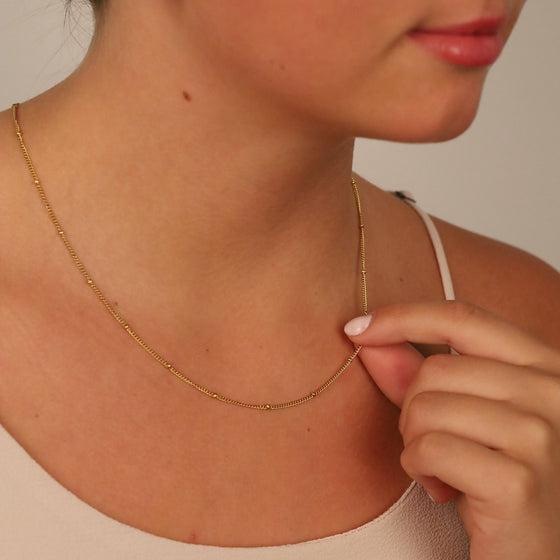 STUDDED CHAIN NECKLACE - Inspiration Co.