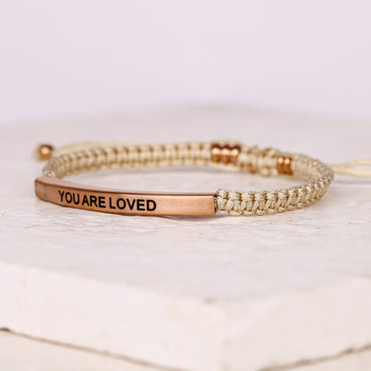 YOU ARE LOVED ROPE BRACELET - Inspiration Co.