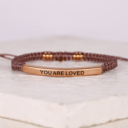YOU ARE LOVED ROPE BRACELET - Inspiration Co.