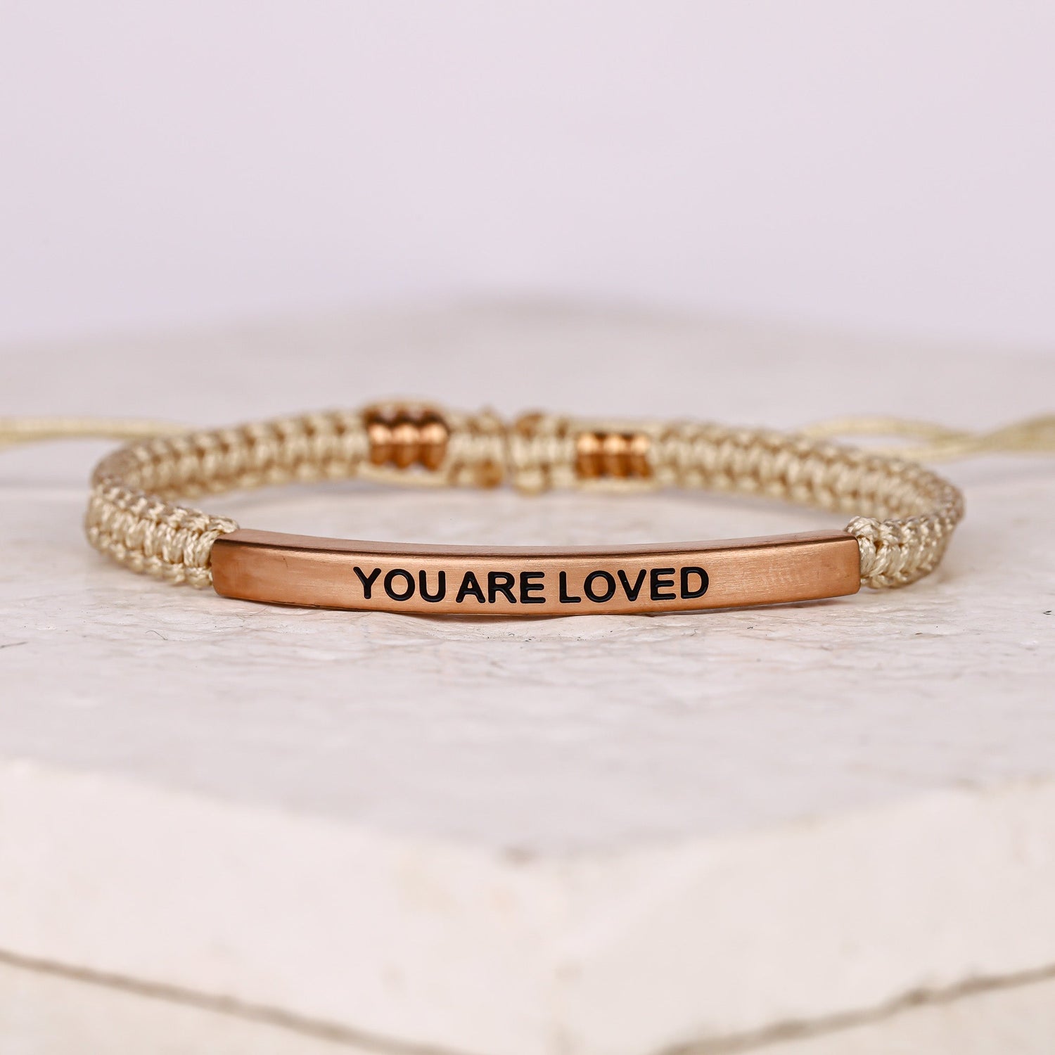 YOU ARE LOVED ROPE BRACELET - Inspiration Co.