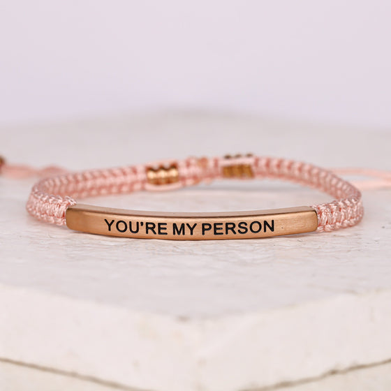 YOU'RE MY PERSON ROPE BRACELET - Inspiration Co.