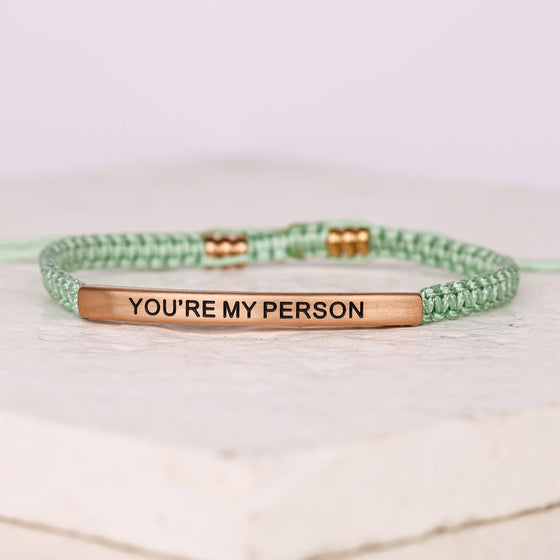 YOU'RE MY PERSON ROPE BRACELET - Inspiration Co.