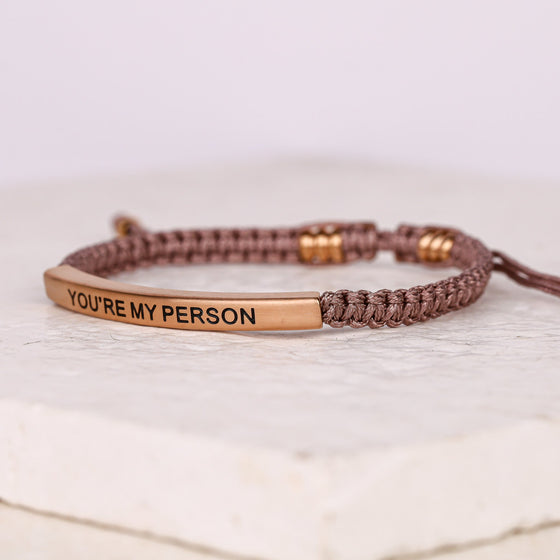 YOU'RE MY PERSON ROPE BRACELET - Inspiration Co.
