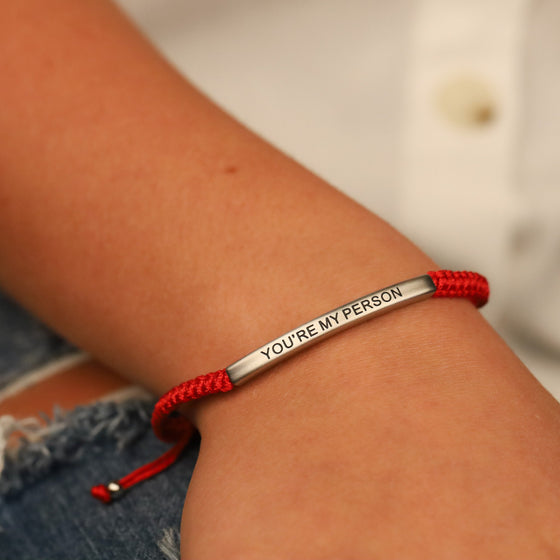 YOU'RE MY PERSON ROPE BRACELET - Inspiration Co.