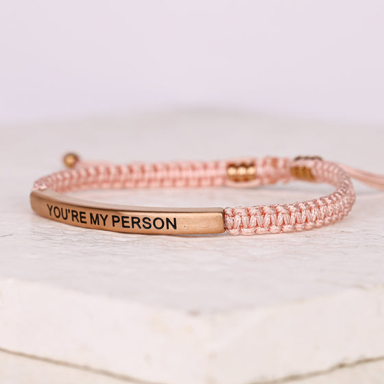 YOU'RE MY PERSON ROPE BRACELET - Inspiration Co.