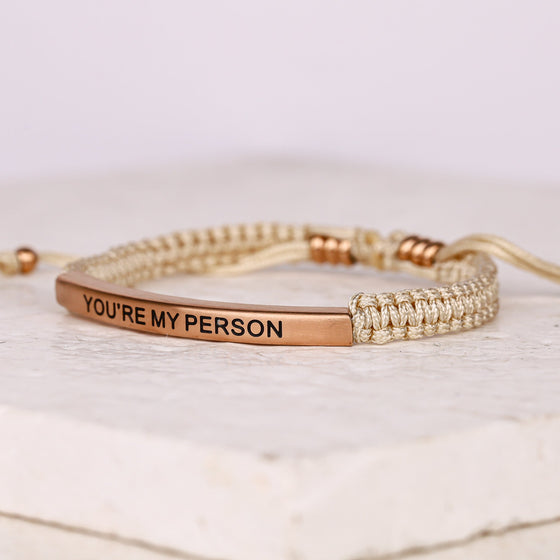 YOU'RE MY PERSON ROPE BRACELET - Inspiration Co.